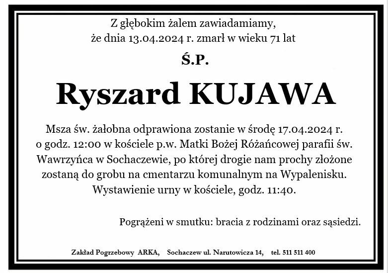 Nekrolog - Ryszard Kujawa