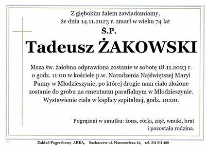 Tadeusz Żakowski